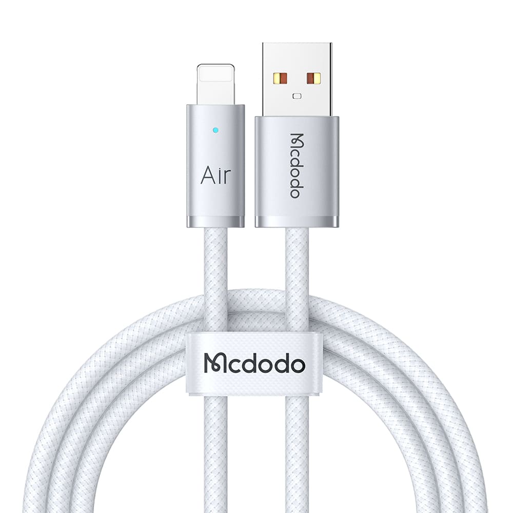 Cáp Sạc Nhanh Mcdodo Luma Slim Cable USB to Ln 3A | Dây Dù Siêu Bền, Có Đèn LED