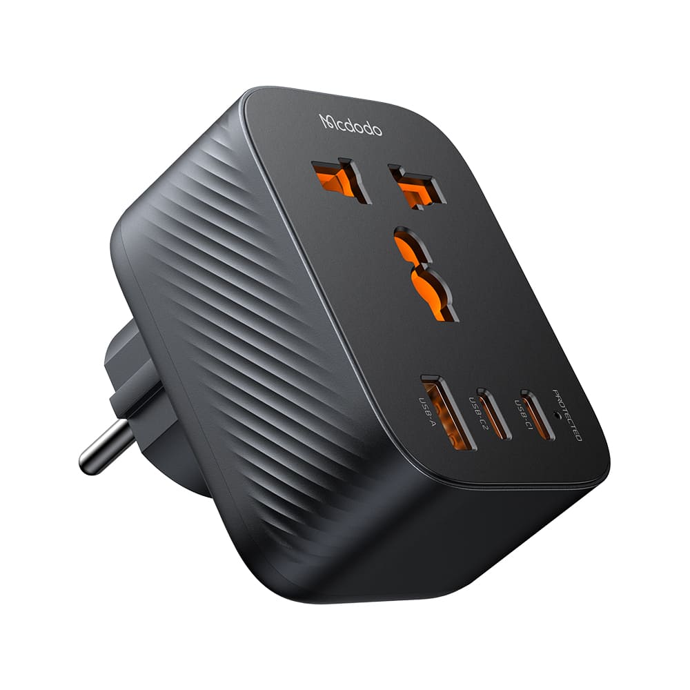 Phích Cắm Chuyển Đổi Du Lịch Mcdodo | Kiêm Sạc 20W, 3 Cổng (1 USB & 2 Type-C)