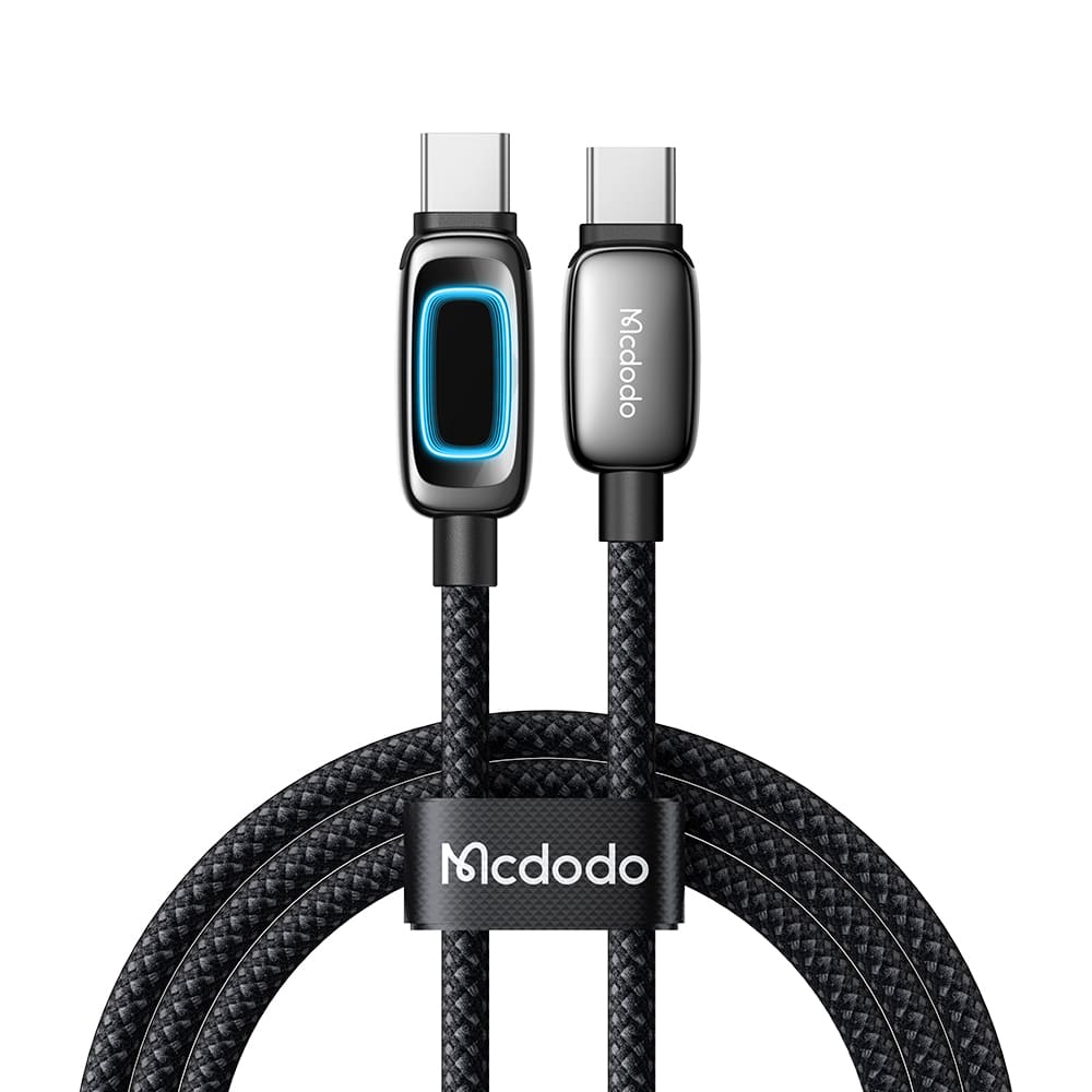 Dây Sạc Mcdodo Vision Sci-Fi Type-C to Type-C 100W | Hợp Kim Kẽm, Đèn LED 3D