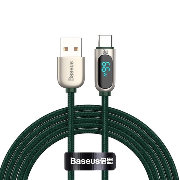 Cáp Sạc Baseus Display 66W USB to Type-C | Có Màn Hình LED Báo Công Suất Sạc