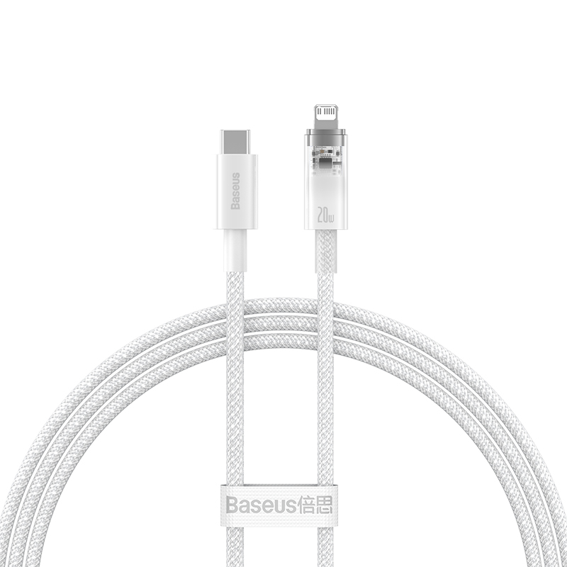 Cáp Sạc Nhanh C to iP Baseus Explorer Series Fast Charging Cable with Smart Temperature Control Type-C to iP 20W