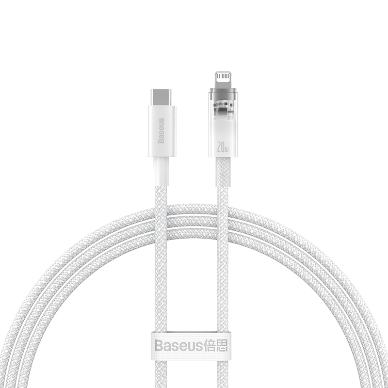 Cáp Sạc Nhanh Baseus Explorer PD 20W Type-C to Ln | Tự Động Kiểm Soát Nhiệt Độ