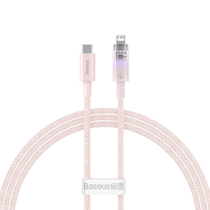 Cáp Sạc Nhanh Baseus Explorer PD 20W Type-C to Ln | Tự Động Kiểm Soát Nhiệt Độ