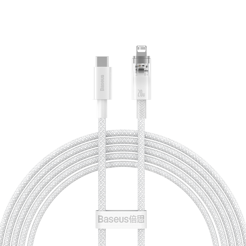 Cáp Sạc Nhanh Baseus Explorer PD 20W Type-C to Ln | Tự Động Kiểm Soát Nhiệt Độ