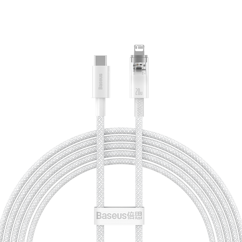 Cáp Sạc Nhanh C to iP Baseus Explorer Series Fast Charging Cable with Smart Temperature Control Type-C to iP 20W