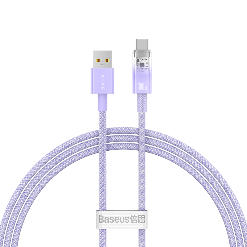 Cáp Sạc Nhanh Baseus Explorer Series USB to Type-C 100W | Tự Động Ngắt Khi Quá Nhiệt