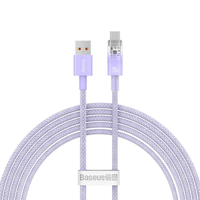 Cáp Sạc Nhanh Baseus Explorer Series USB to Type-C 100W | Tự Động Ngắt Khi Quá Nhiệt