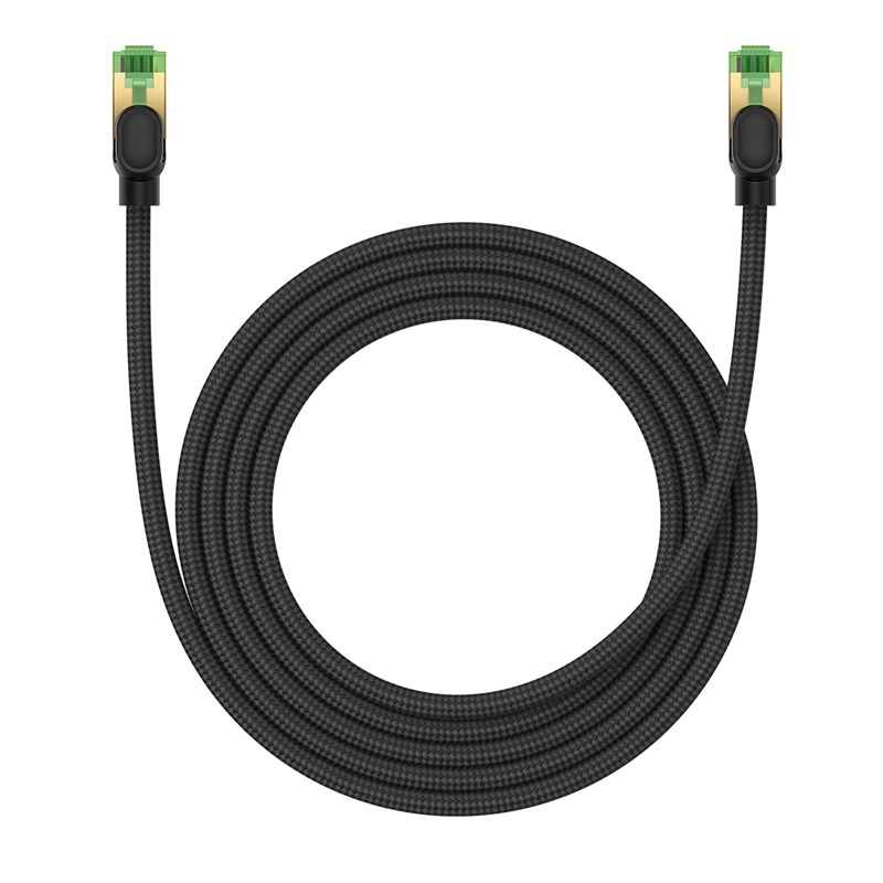 Cáp Mạng Baseus CAT8 40Gbps | Băng Thông 2000MHz, Chống Nhiễu, Chơi Game & Streaming