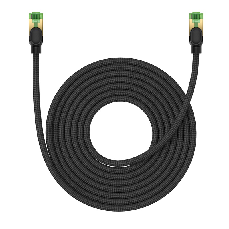 Cáp Mạng Baseus CAT8 40Gbps | Băng Thông 2000MHz, Chống Nhiễu, Chơi Game & Streaming