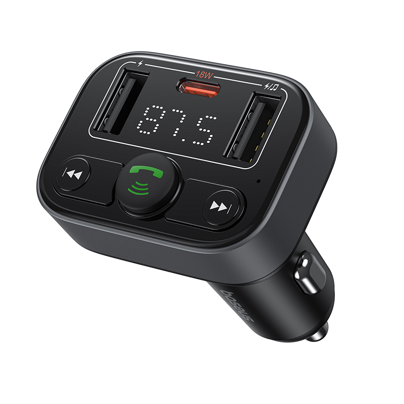 Tẩu Nghe Nhạc Bluetooth 5.3 Baseus S-09 | Phát Sóng FM, Rảnh Tay Nghe Gọi, Kèm Sạc Nhanh