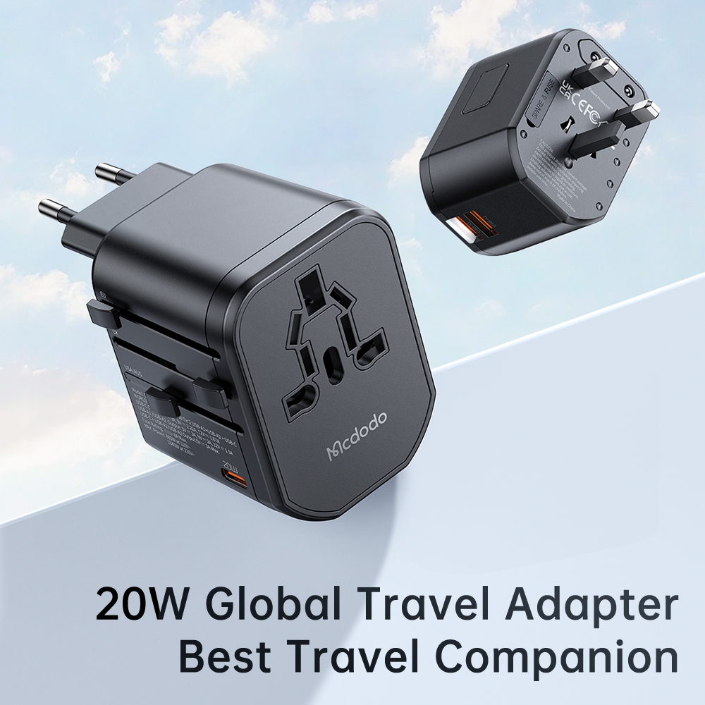 Cốc Sạc Kiêm Phích Cắm Chuyển Đổi Đa Năng Mcdodo PD Fast Charging Universal Travel Adapter
