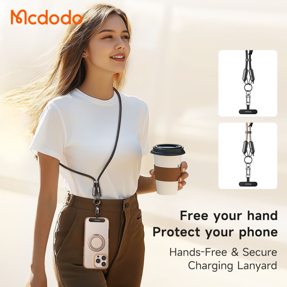 Cáp Sạc Mcdodo 36W Type-C to Ln Đa Năng | Vừa Sạc Nhanh Vừa Có Thể Làm Dây Đeo Tiện Lợi