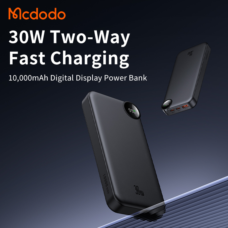 Sạc Dự Phòng Mcdodo FreeGo Power Bank with Built-in Retractable Cable 10.000mAh