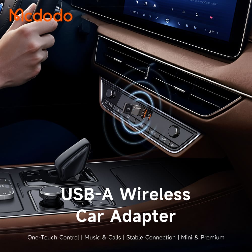 USB Bluetooth Cho Ô Tô Mcdodo Port Go | Biến Loa Thường Thành Loa Bluetooth, Hỗ Trợ Đàm Thoại Rảnh Tay