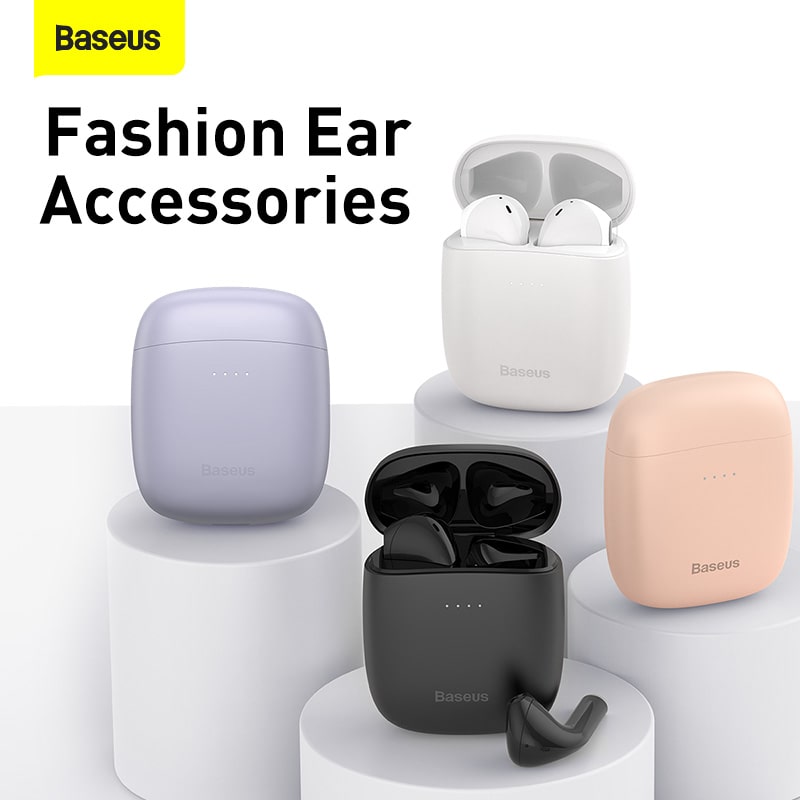 Tai Nghe True Wireless Baseus W04 Earbuds | 2 Phiên Bản Thường & Pro, Bluetooth 5.0 (Bản Thường)