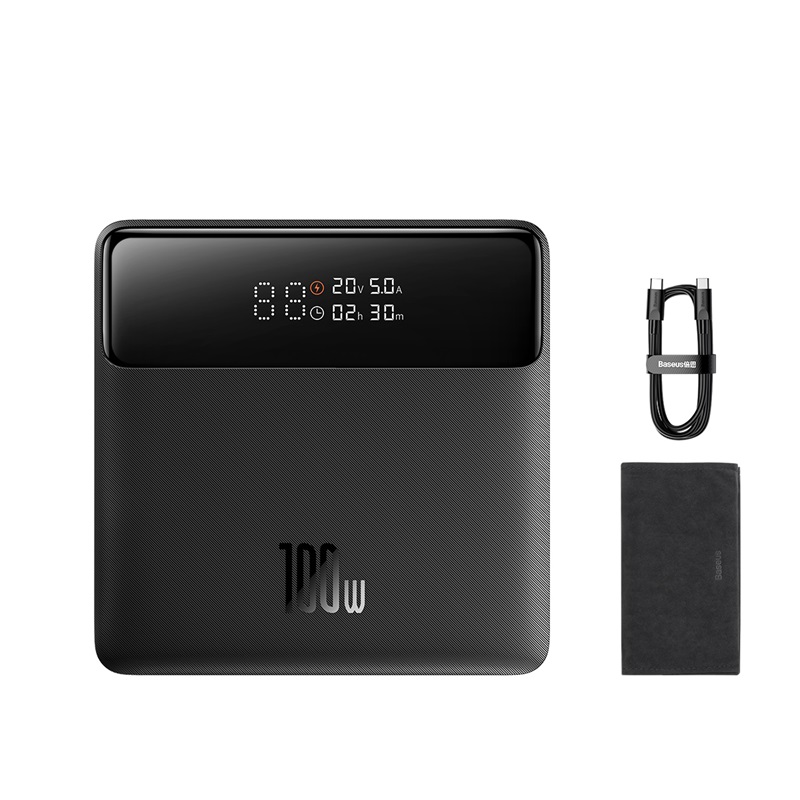 Sạc Dự Phòng Baseus Blade Edition 100W 20000mAh | Sạc Nhanh Cho Laptop, Mỏng Nhẹ, Màn Hình LED