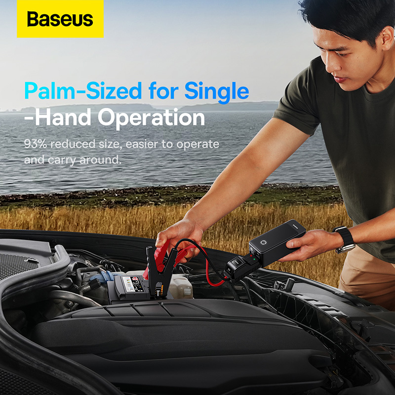 Thiết Bị Kích Bình Baseus Super Energy Alpha 600A | Siêu Nhỏ Gọn Cho Xe Hơi, Kẹp An Toàn