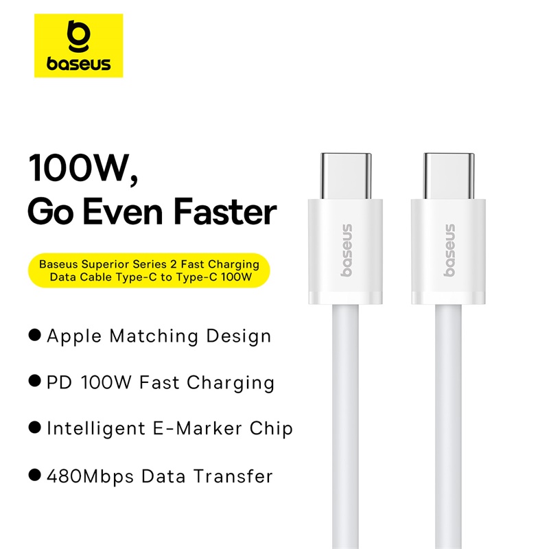 Cáp Sạc Nhanh Baseus Superior Series 2 Fast Charging Data Cable Type-C to Type-C 100W