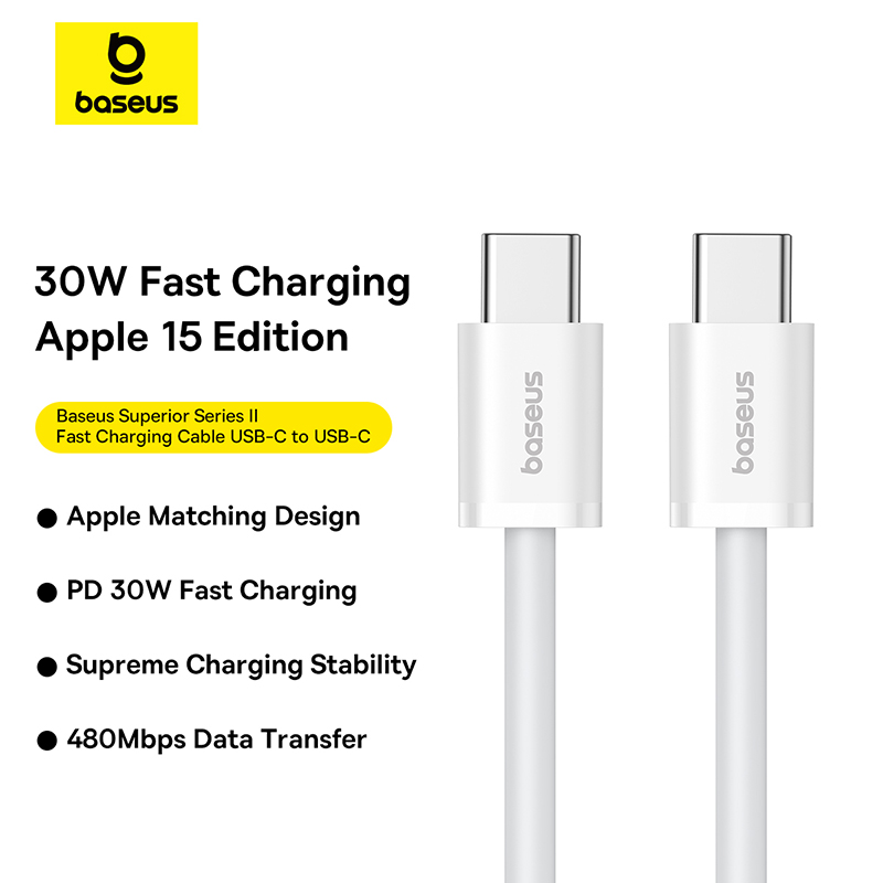 Cáp Sạc Nhanh Baseus Superior Series 2 Fast Charging Data Cable Type-C to Type-C 30W