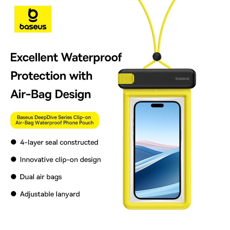 Túi Chống Nước Baseus DeepDive | Tự Nổi Chống Chìm, Khóa An Toàn 4 Lớp, Chuẩn IPX8