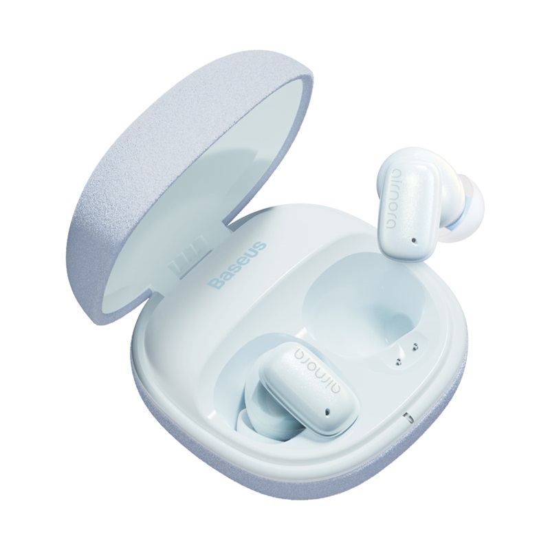 Tai Nghe Bluetooth Baseus AirNora 2 | Hộp Vải Nhung Kèm Gương, Chống Ồn ANC
