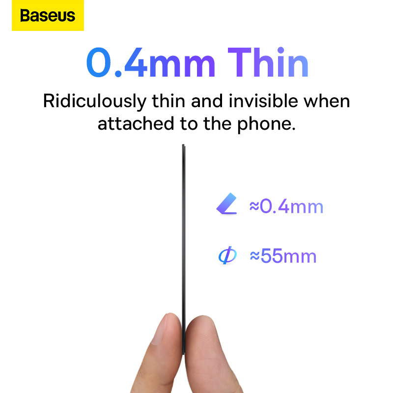 Vòng Từ Tính Baseus Halo | Hỗ Trợ Sạc Không Dây Nam Châm Cho Ốp Lưng (Bộ 2 Cái)