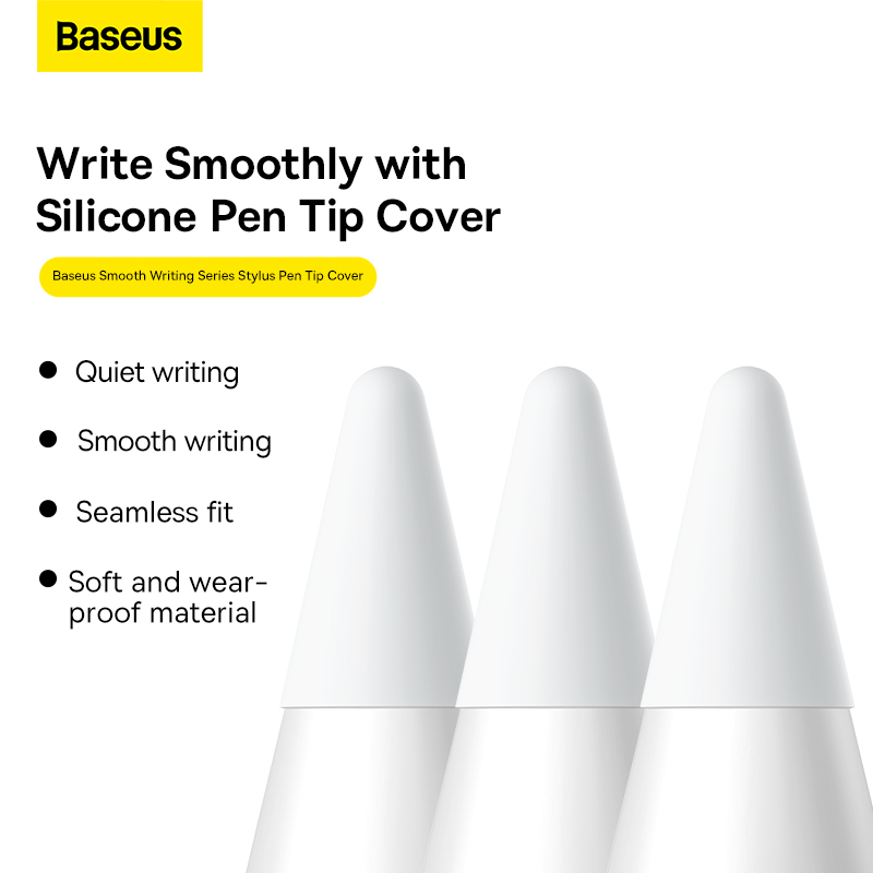 Đầu Bọc Ngòi Bút Cảm Ứng Baseus Bằng Silicon | Viết Êm Như Giấy, Chống Mòn & Chống Trượt