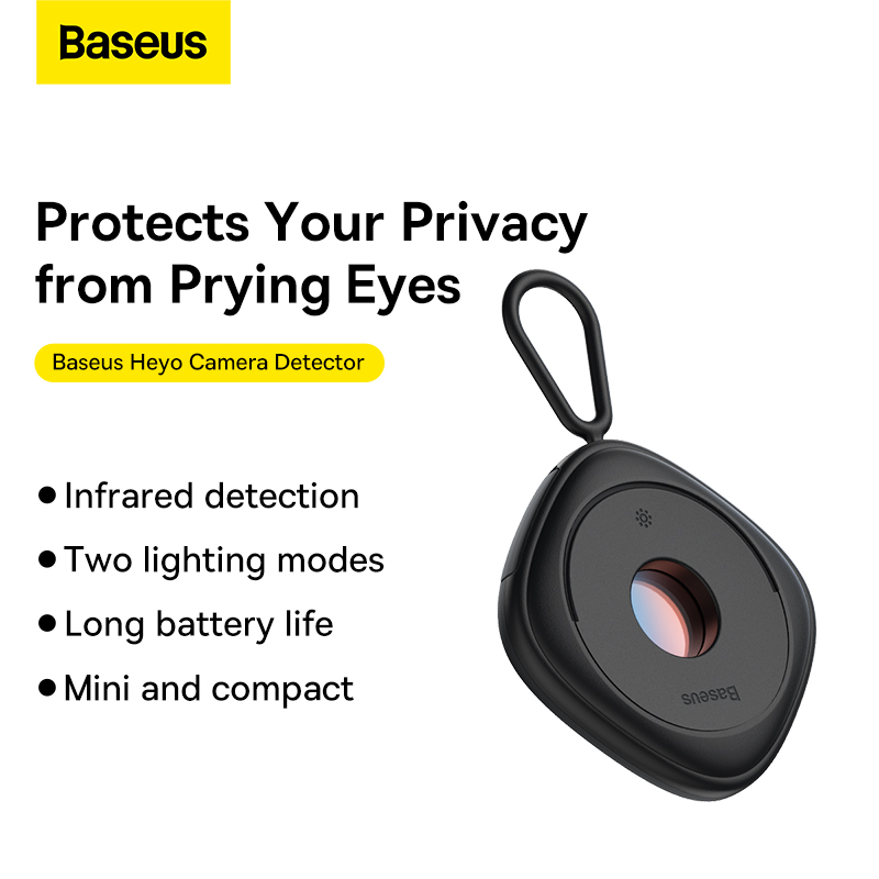 Máy Dò Camera Baseus Heyo Hồng Ngoại | Phát Hiện Camera Ẩn, Bảo Vệ Riêng Tư, Siêu Nhẹ, Pin 720 Giờ
