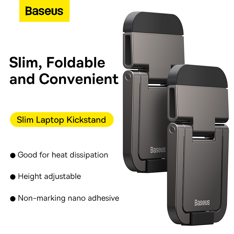 Giá Đỡ Laptop Gập Gọn Baseus Slim Laptop Kickstand | Siêu Mỏng, Tản Nhiệt (Bộ 2 cái)