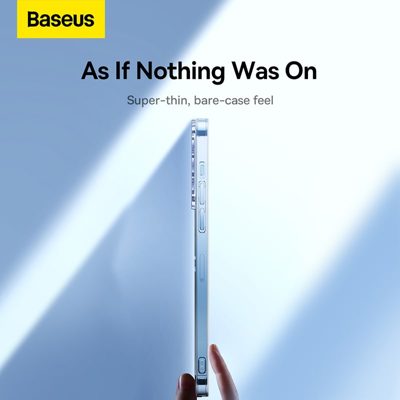 Ốp Lưng Baseus Simple Series Cho iP14 | Siêu Mỏng, Chống Sốc & Bảo Vệ Camera