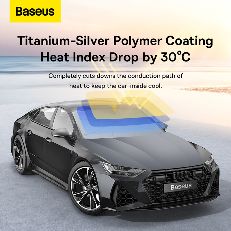 Ô Che Nắng Kính Lái Ô Tô Baseus CoolRide | Thiết Kế Gấp Gọn Tiện Lợi, Chống Nóng & Tia UV