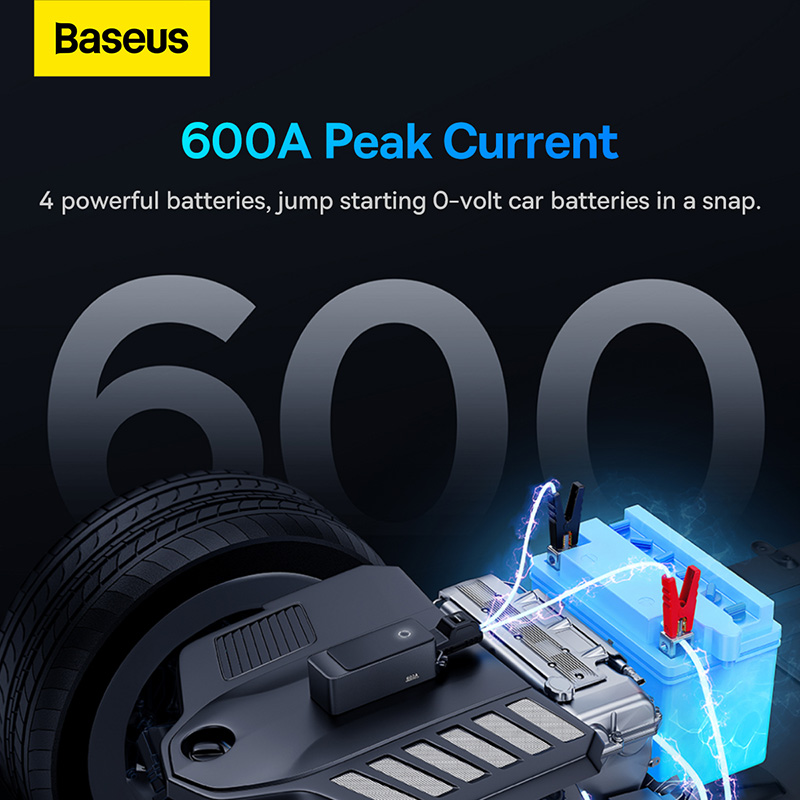 Kích bình xe ô tô Baseus Super Energy Alpha Series Jump Starter 600A
