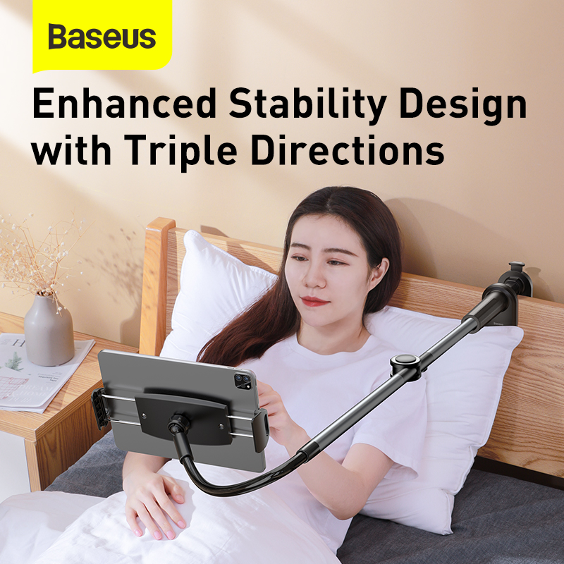 Giá Đỡ Baseus Otaku Pro Kẹp Bàn/Đầu Giường | Tay Uốn Cong Linh Hoạt Cho Điện Thoại & Pad