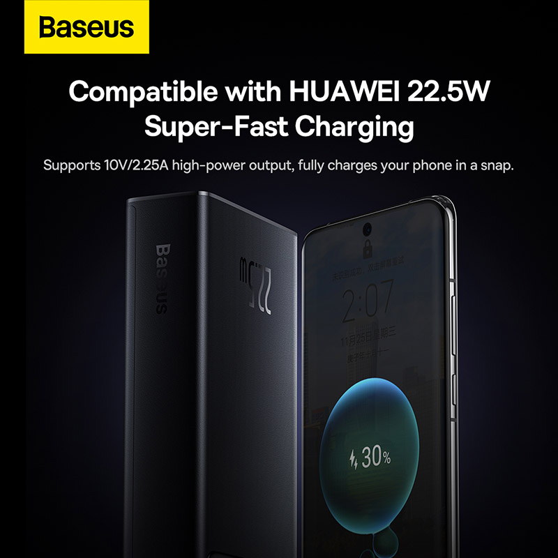 Sạc Dự Phòng Baseus Star-Lord 22.5W | Chọn 20000/30000mAh, Màn Hình LED, Sạc Nhanh PD & SCP