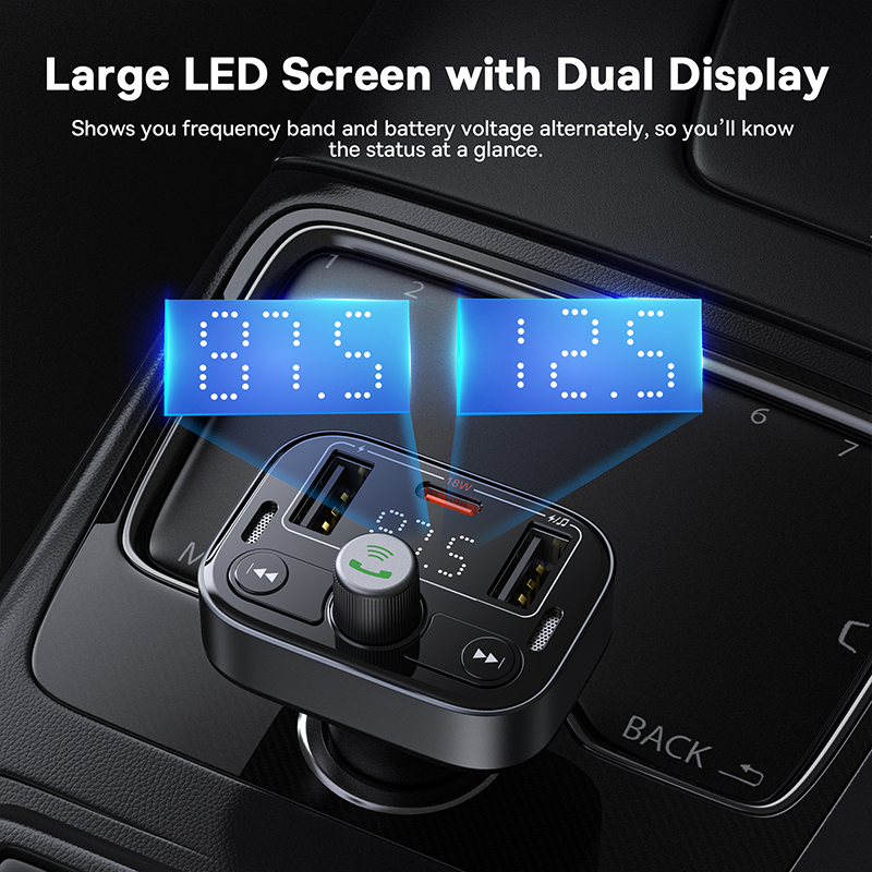 Tẩu Sạc Kiêm Máy Phát FM Cho Xe Ôtô Baseus S-09 Series Car FM Transmitter
