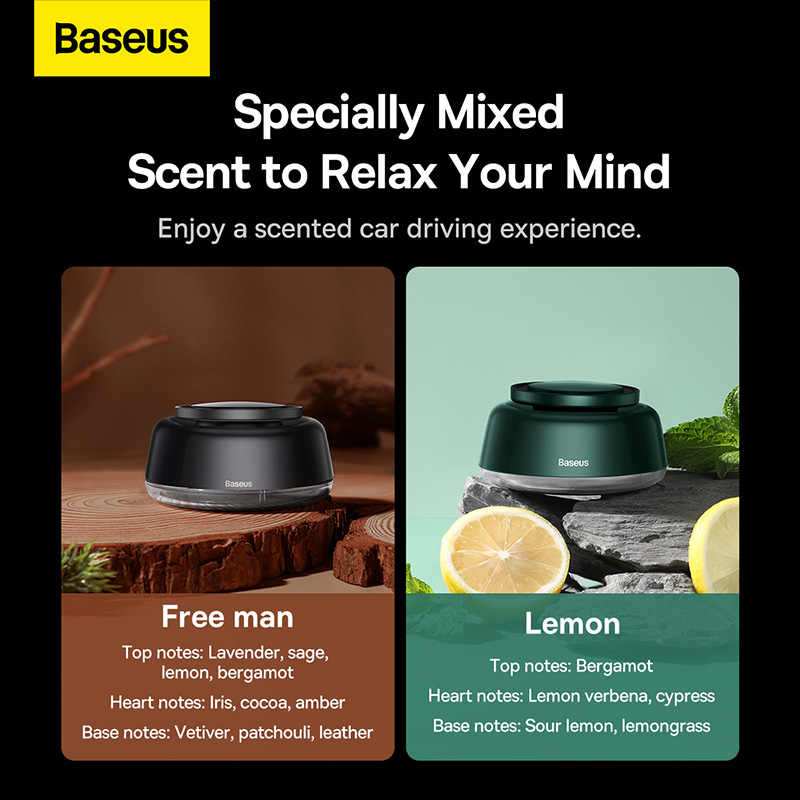 Sáp Thơm Ô Tô Baseus Lingering Garden Cao Cấp | An Toàn Cho Bà Bầu, Hương Thơm Tự Nhiên