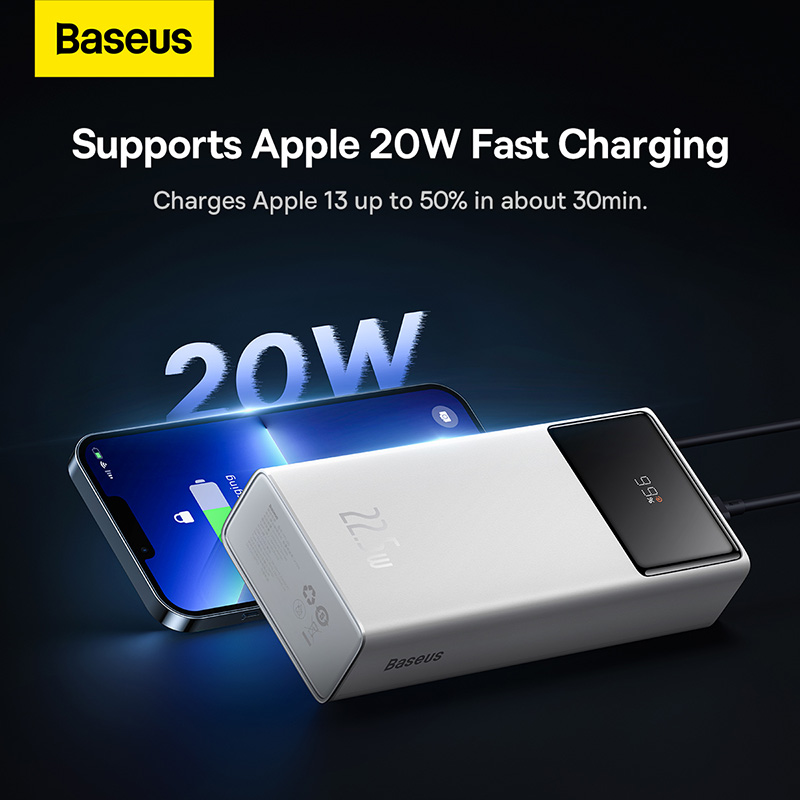 Sạc Dự Phòng Baseus Star-Lord 22.5W | Tùy Chọn 20000/30000mAh, Màn Hình LED (Bản OS)