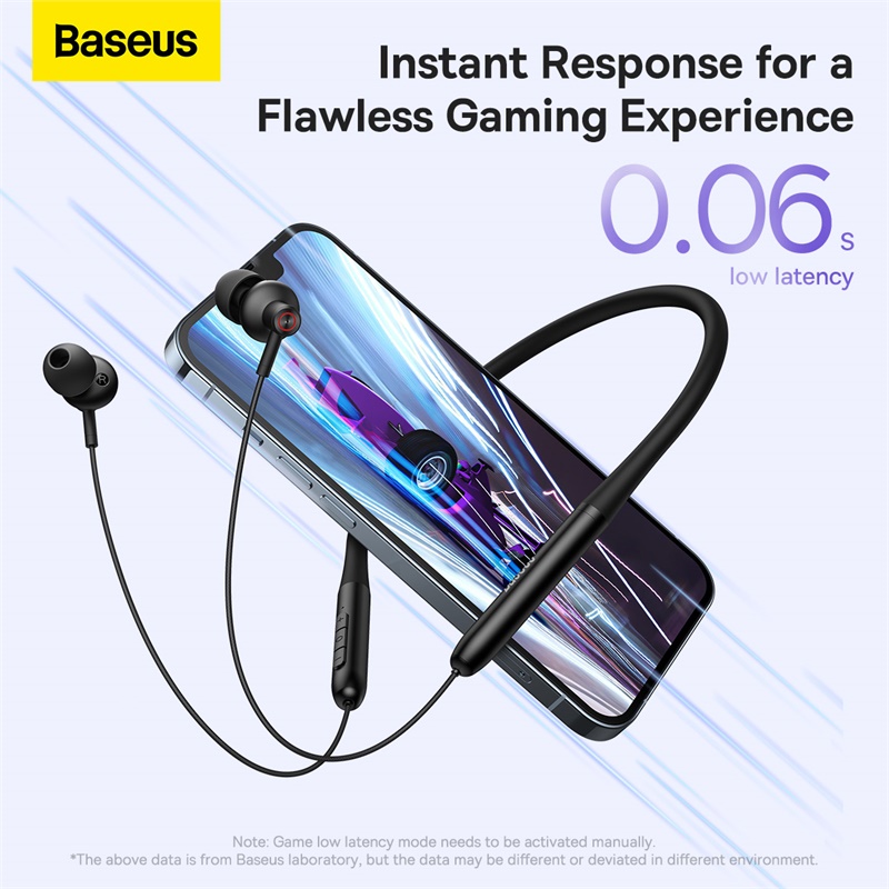 Tai Nghe Bluetooth Baseus Bowie P1x Dạng Vòng Cổ | Pin 25H, Chống Nước Thể Thao