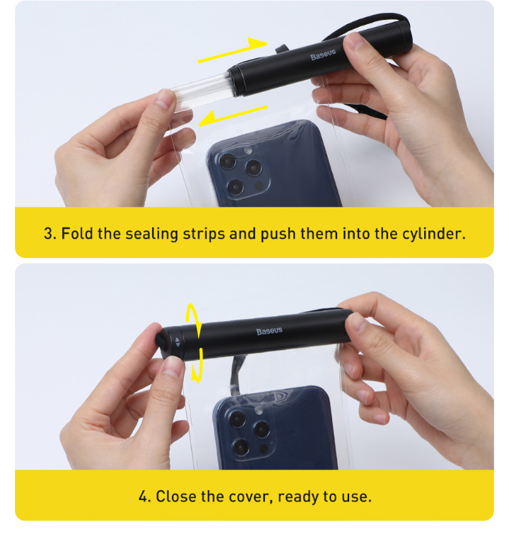 Túi Chống Nước Điện Thoại Baseus AquaGlide | Đi Biển, Bơi Lội, Chụp Ảnh Dưới Nước