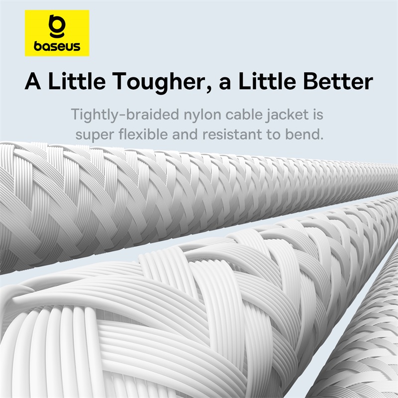 Cáp Sạc Baseus Dynamic 3 100W Type-C to Type-C | Thế Hệ Mới, Chip E-Marker, Bền Bỉ