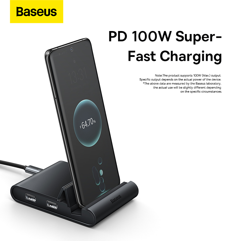 Hub Baseus Mate Docking Kết Nối Điện Thoại & Máy Tính | Hub 7 trong 1 PD 100W HDMI 4K