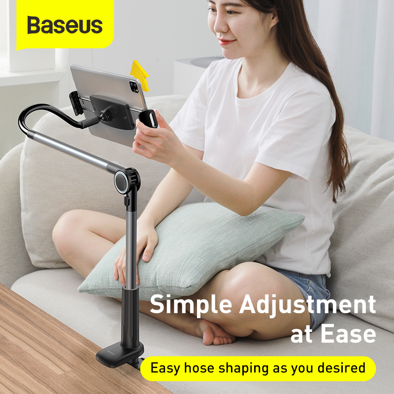 Bộ đế giữ điện thoại chân kẹp dùng cho IPad Baseus Otaku life rotary adjustment lazy holder Pro（Applicable for phone/ ipad)