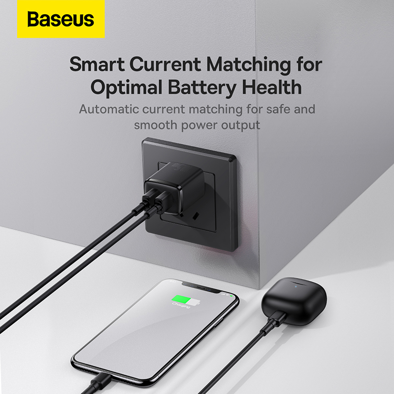 Củ Sạc Baseus 2 Cổng USB 10.5W | Sạc An Toàn Cho Điện Thoại & Phụ Kiện