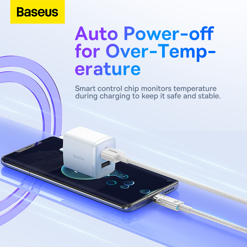 Cáp Sạc Nhanh Baseus Explorer Series USB to Type-C 100W | Tự Động Ngắt Khi Quá Nhiệt