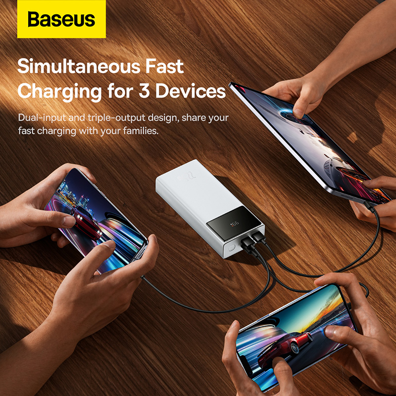 Sạc Dự Phòng Baseus Star-Lord 22.5W | Tùy Chọn 20000/30000mAh, Màn Hình LED (Bản OS)