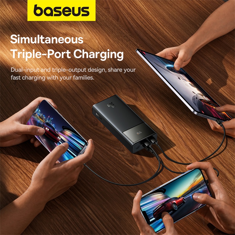 Pin Sạc Dự Phòng OS-Baseus Star-Lord Digital Display Fast Charging Power Bank 30W (Kèm cáp USB to Type-C 3A, 30cm)