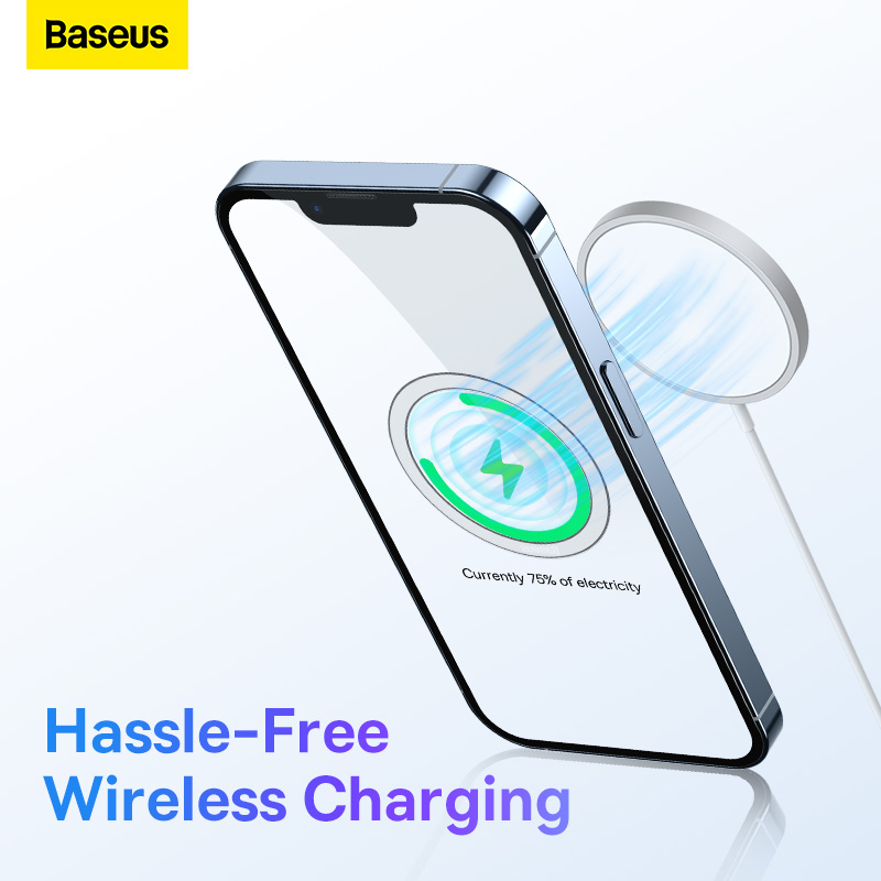 Vòng Từ Tính Baseus Halo | Hỗ Trợ Sạc Không Dây Nam Châm Cho Ốp Lưng (Bộ 2 Cái)