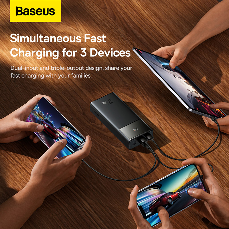 Sạc Dự Phòng Baseus Star-Lord 22.5W | Chọn 20000/30000mAh, Màn Hình LED, Sạc Nhanh PD & SCP