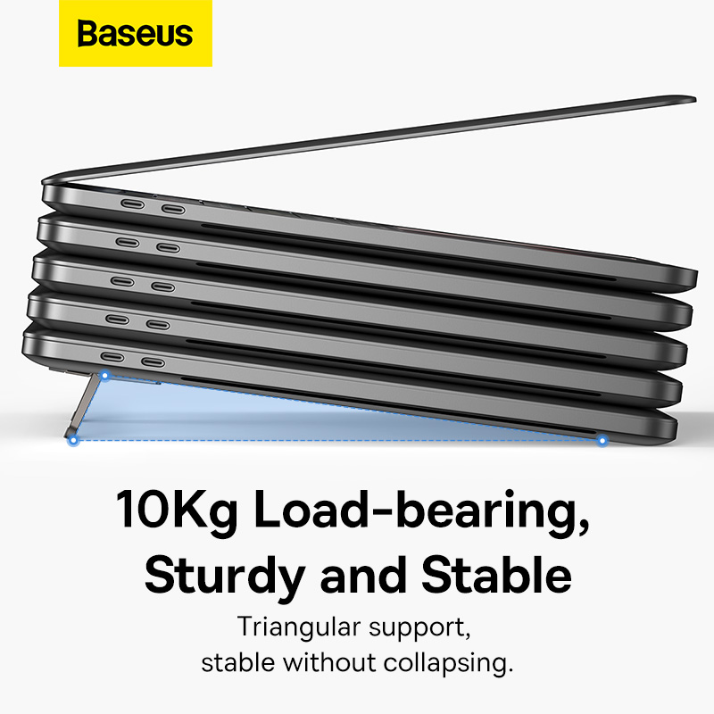 Giá Đỡ Laptop Gập Gọn Baseus Slim Laptop Kickstand | Siêu Mỏng, Tản Nhiệt (Bộ 2 cái)