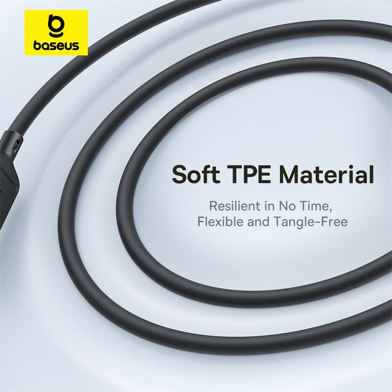 Cáp Sạc Nhanh Baseus Silky 3 trong 1 100W USB / Type-C to M+L+C | Sạc Siêu Nhanh Cùng Lúc 3 Thiết Bị